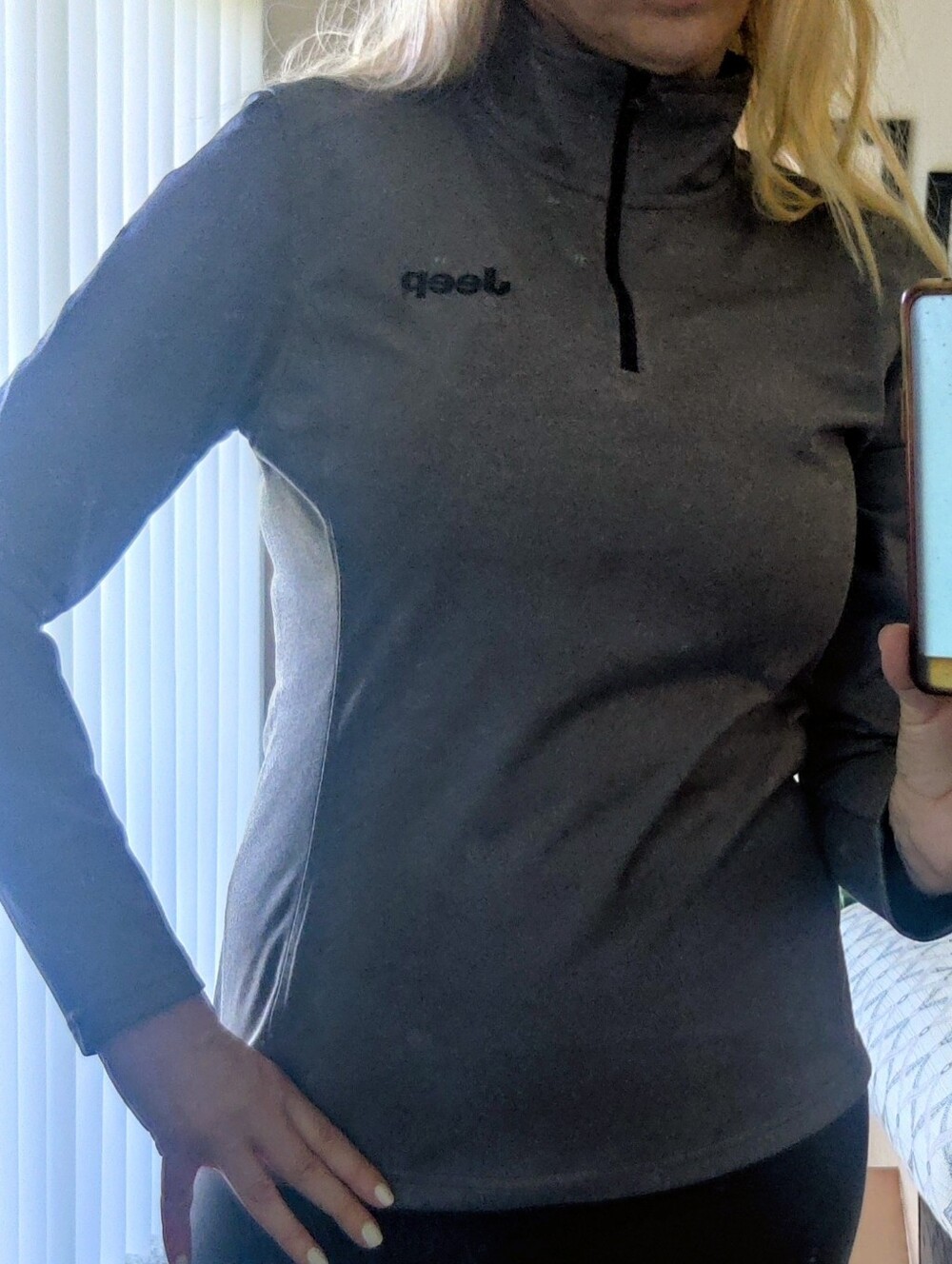The North Face Jeep Women's Gray Quarter-Zip Jacket